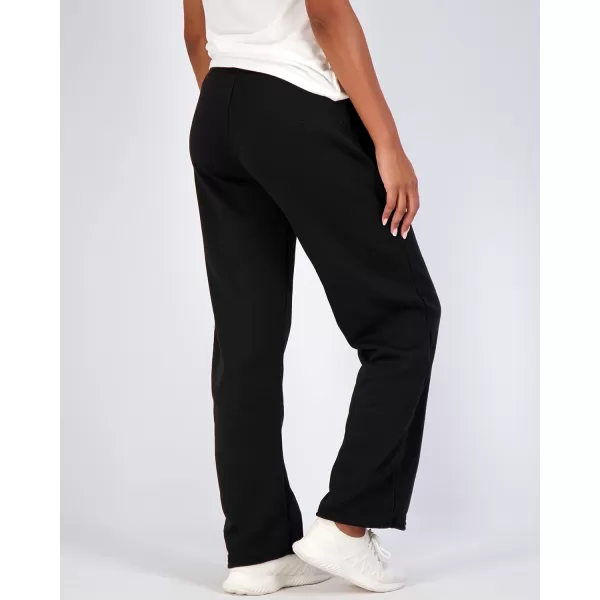 Real Essentials 3 Pack Womens Relaxed Fit Fleece Open Bottom Sweatpants  Casual Athleisure Available in PlusPlus Size Set 1