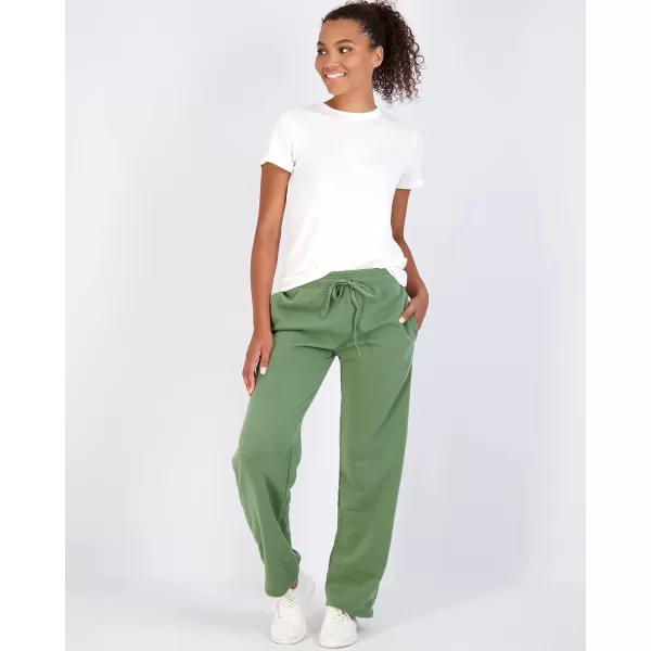 Real Essentials 3 Pack Womens Relaxed Fit Fleece Open Bottom Sweatpants  Casual Athleisure Available in PlusPlus Size Set 8