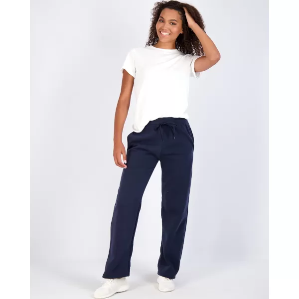 Real Essentials 3 Pack Womens Relaxed Fit Fleece Open Bottom Sweatpants  Casual Athleisure Available in PlusSet 3