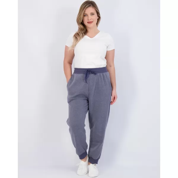 Real Essentials 3 Pack Womens Relaxed Fit UltraSoft UltraWarm Fleece Jogger Sweatpants Available in Plus SizePlus Size Set 2