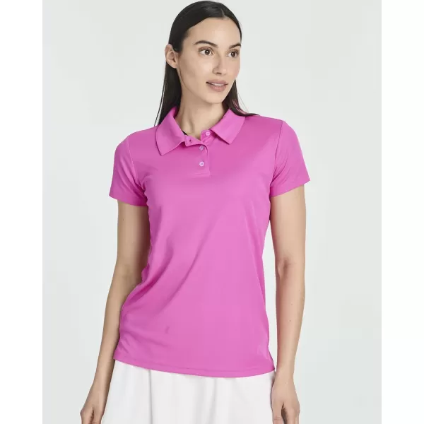 Real Essentials 3 Pack Womens Short Sleeve DryFit Performance Polo Shirt Available in PlusSet 1