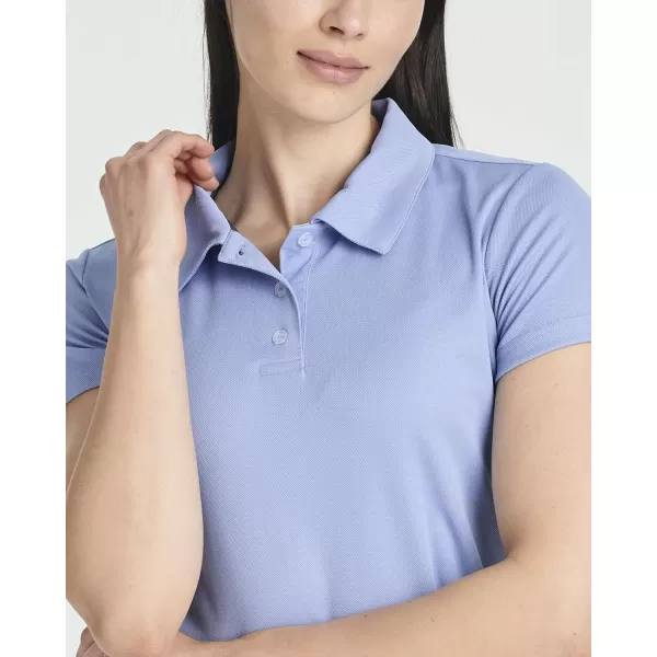 Real Essentials 3 Pack Womens Short Sleeve DryFit Performance Polo Shirt Available in PlusSet 4