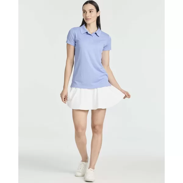 Real Essentials 3 Pack Womens Short Sleeve DryFit Performance Polo Shirt Available in PlusSet 4