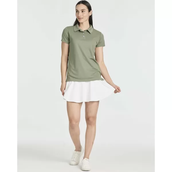 Real Essentials 3 Pack Womens Short Sleeve DryFit Performance Polo Shirt Available in PlusSet 5