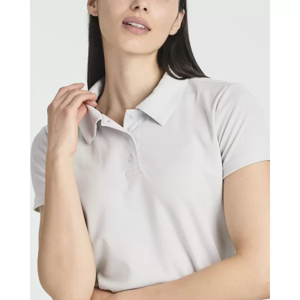 Real Essentials 3 Pack Womens Short Sleeve DryFit Performance Polo Shirt Available in PlusSet 5