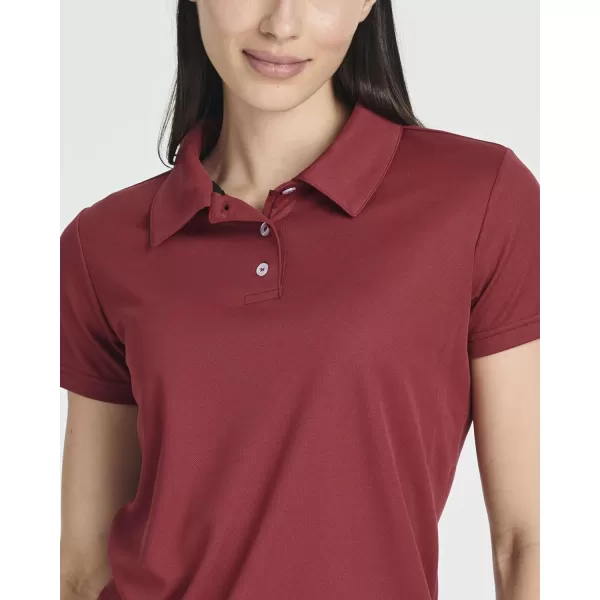 Real Essentials 3 Pack Womens Short Sleeve DryFit Performance Polo Shirt Available in PlusSet 6