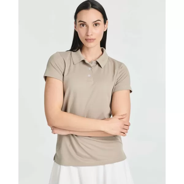 Real Essentials 3 Pack Womens Short Sleeve DryFit Performance Polo Shirt Available in PlusSet 8