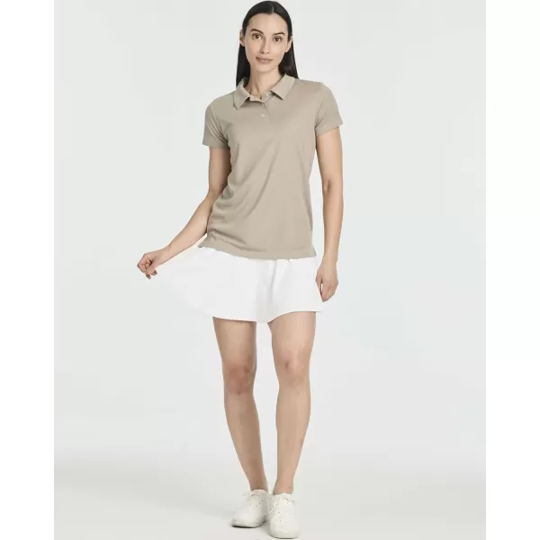 Real Essentials 3 Pack Womens Short Sleeve DryFit Performance Polo Shirt Available in PlusSet 8