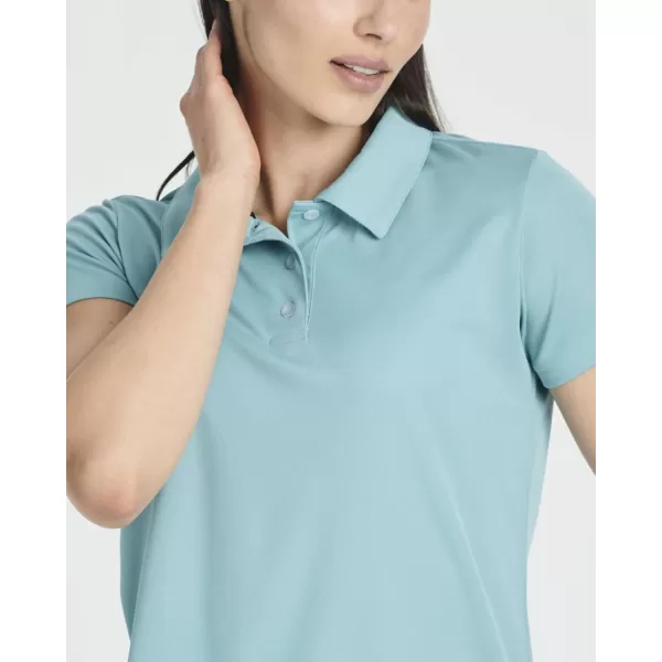 Real Essentials 3 Pack Womens Short Sleeve DryFit Performance Polo Shirt Available in PlusSet 8