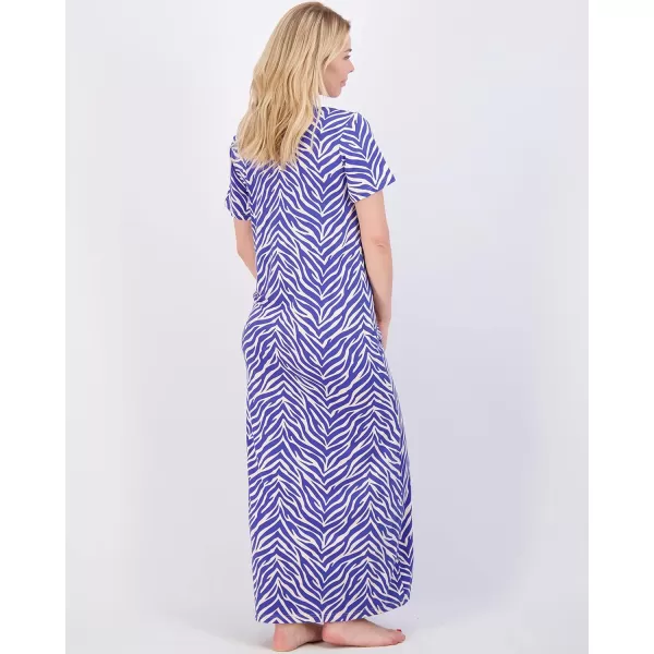 Real Essentials 3 Pack Womens Soft Maxi Long Nightshirt Short Sleeve Soft Nightgown Sleep Dress Available in Plus SizeSet 7
