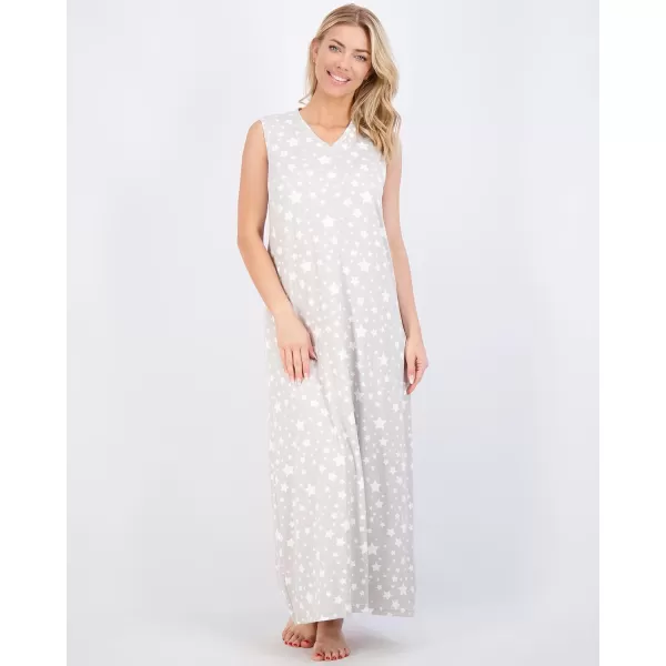 Real Essentials 3 Pack Womens Soft Tank Nightgown Sleeveless Nightshirt Sleep Dress Available In Plus SizeTank Nightshirt Set 2
