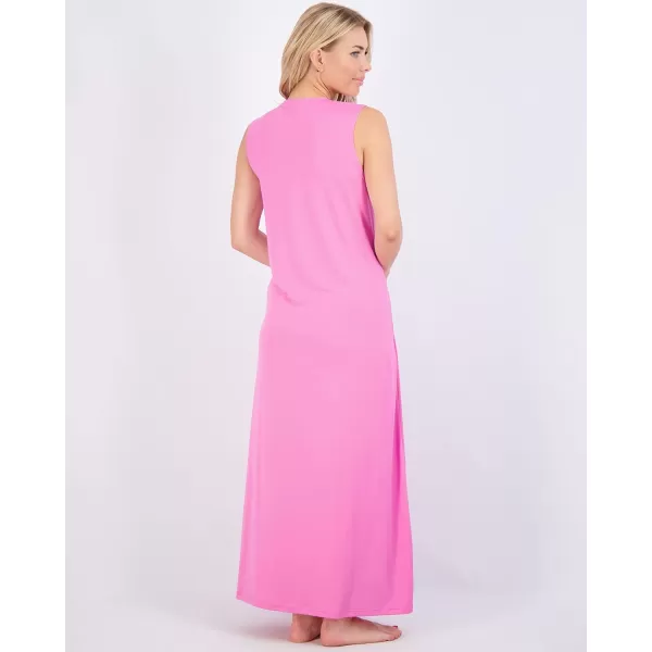Real Essentials 3 Pack Womens Soft Tank Nightgown Sleeveless Nightshirt Sleep Dress Available In Plus SizeTank Nightshirt Set 2