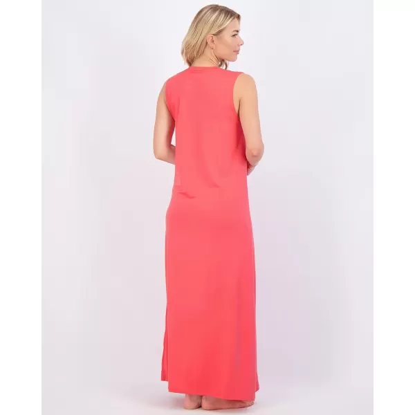 Real Essentials 3 Pack Womens Soft Tank Nightgown Sleeveless Nightshirt Sleep Dress Available In Plus SizeTank Nightshirt Set 6