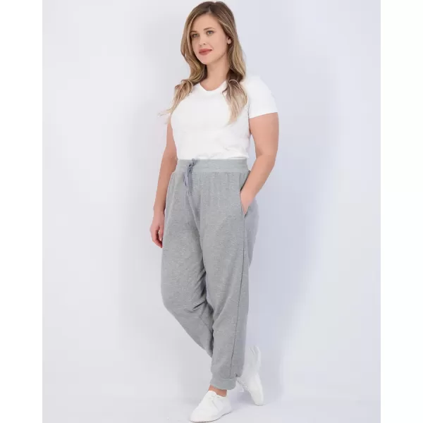 Real Essentials 3 Pack Womens UltraSoft  Warm Fleece Joggers Available in Plus SizeSet 1