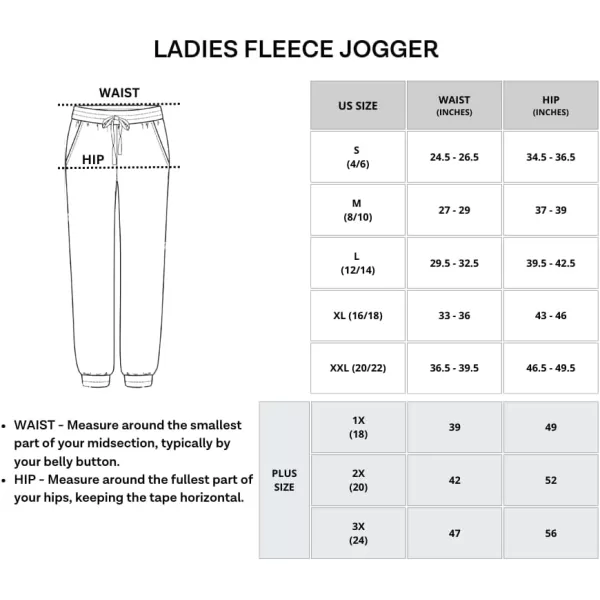 Real Essentials 3 Pack Womens UltraSoft  Warm Fleece Joggers Available in Plus SizeSet 3