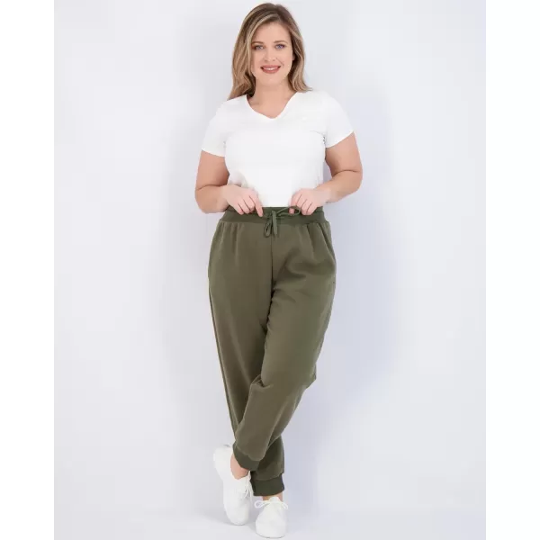 Real Essentials 3 Pack Womens UltraSoft  Warm Fleece Joggers Available in Plus SizeSet 5