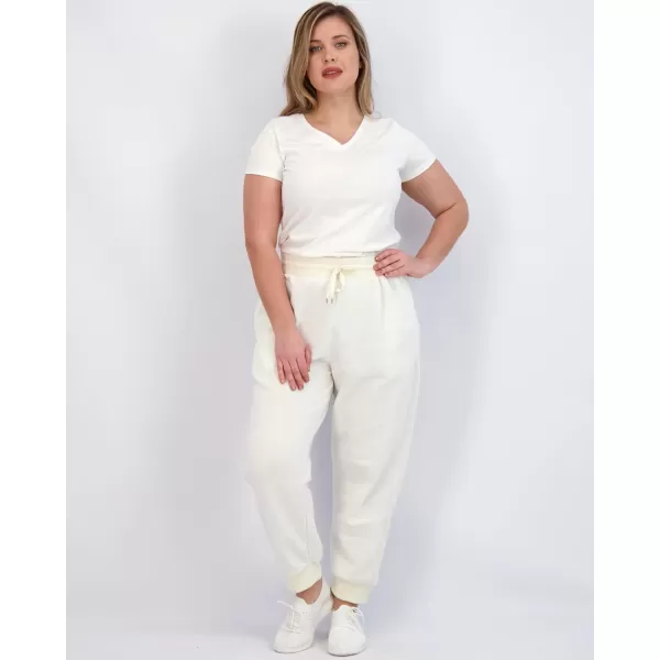 Real Essentials 3 Pack Womens UltraSoft  Warm Fleece Joggers Available in Plus SizeSet 6