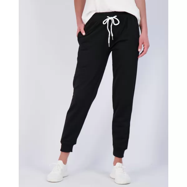 Real Essentials 3 Pack Womens UltraSoft Cotton French Terry Joggers Available in PlusSet 7