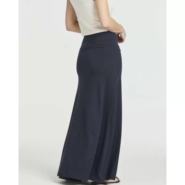 Real Essentials 3 Pack Womens UltraSoft Flowy Maxi High Waisted Long Skirts Available in Plus SizeSet 2
