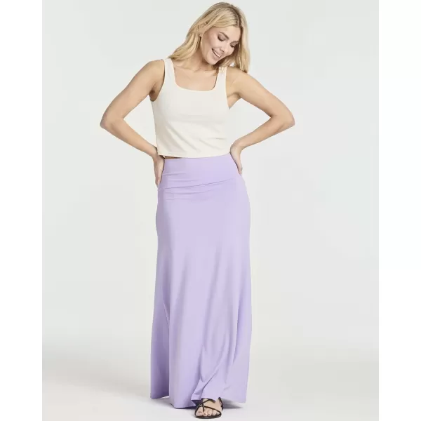Real Essentials 3 Pack Womens UltraSoft Flowy Maxi High Waisted Long Skirts Available in Plus SizeSet 2