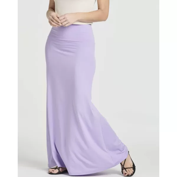 Real Essentials 3 Pack Womens UltraSoft Flowy Maxi High Waisted Long Skirts Available in Plus SizeSet 2