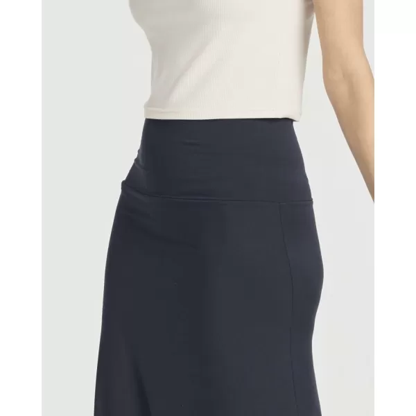 Real Essentials 3 Pack Womens UltraSoft Flowy Maxi High Waisted Long Skirts Available in Plus SizeSet 2