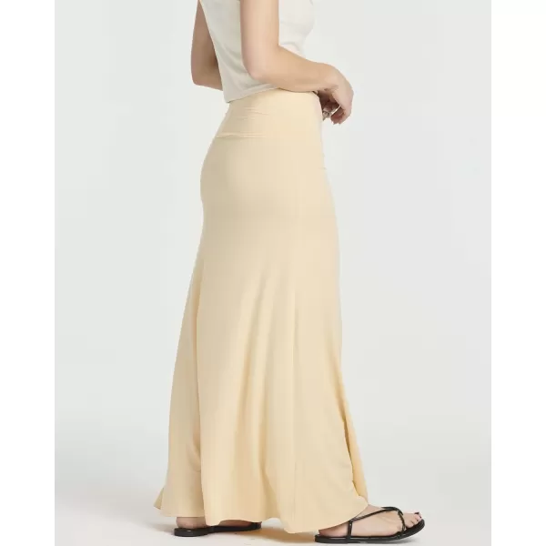 Real Essentials 3 Pack Womens UltraSoft Flowy Maxi High Waisted Long Skirts Available in Plus SizeSet 5
