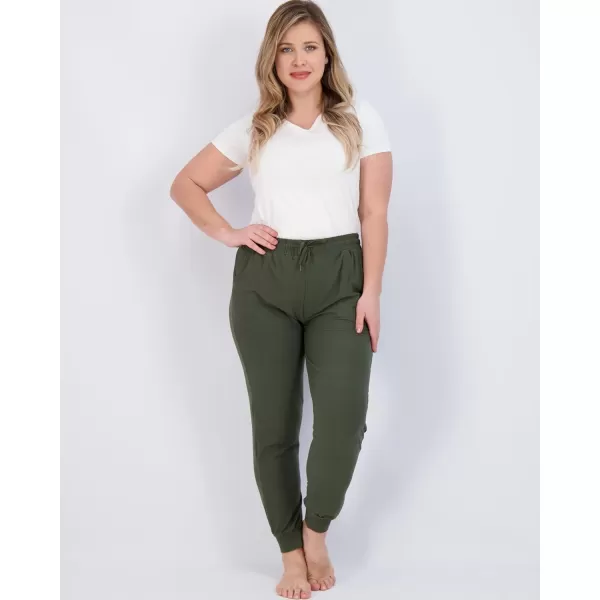 Real Essentials 3 Pack Womens UltraSoft Lounge Joggers Athletic Yoga Pants with Pockets Available in Plus SizeStandard Set 4