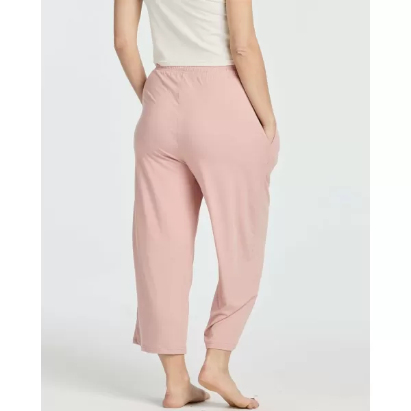 Real Essentials 3 Pack Womens UltraSoft Wide Leg Loose Capri Open Bottom Pants  Yoga Lounge PocketsAvailable in PlusSet 7