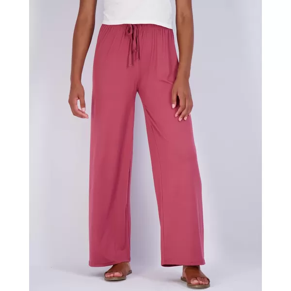 Real Essentials 3 Pack Womens Wide Leg Palazzo Lounge Pants Drawstring  Loose Casual Pajama Pants Available In PlusSet 6