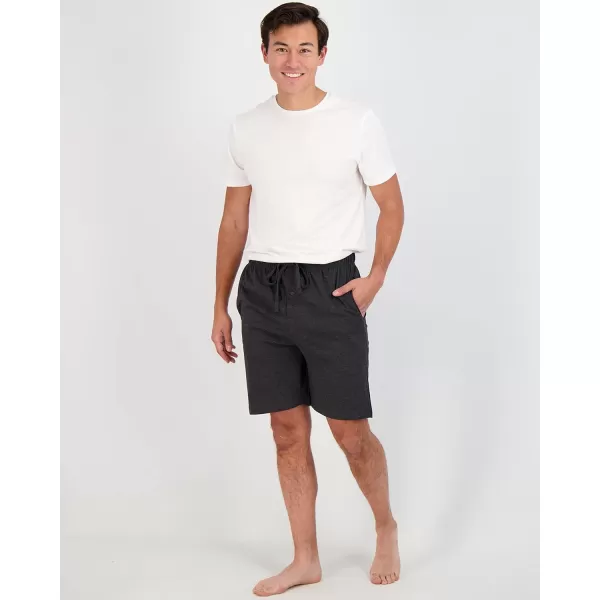 Real Essentials 3 PackMens Cotton UltraSoft Knit Sleep Pajama Shorts amp Lounge Wear Available In Big amp TallBig amp Tall Set B