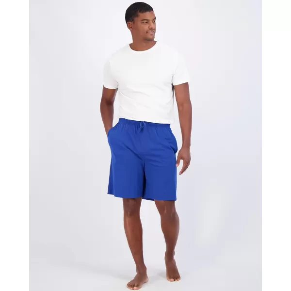 Real Essentials 3 PackMens Cotton UltraSoft Knit Sleep Pajama Shorts amp Lounge Wear Available In Big amp TallBig amp Tall Set H