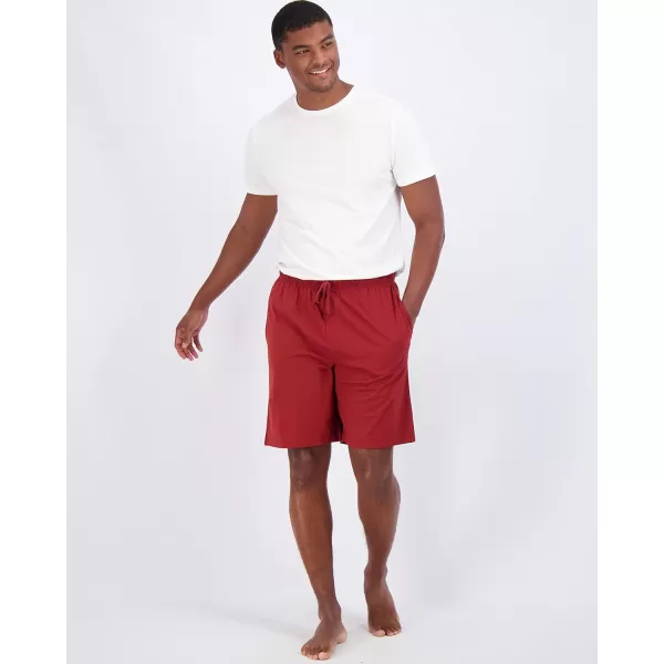 Real Essentials 3 PackMens Cotton UltraSoft Knit Sleep Pajama Shorts amp Lounge Wear Available In Big amp TallBig amp Tall Set J