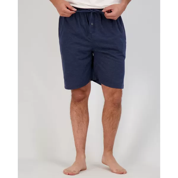 Real Essentials 3 PackMens Cotton UltraSoft Knit Sleep Pajama Shorts amp Lounge Wear Available In Big amp TallBig amp Tall Set a