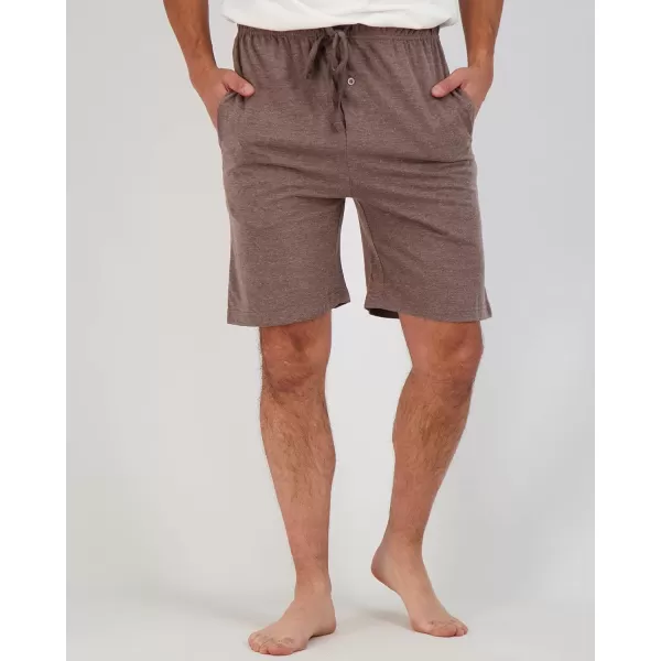 Real Essentials 3 PackMens Cotton UltraSoft Knit Sleep Pajama Shorts amp Lounge Wear Available In Big amp TallStandard Set B