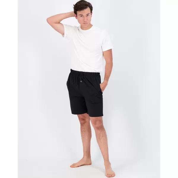 Real Essentials 3 PackMens Cotton UltraSoft Knit Sleep Pajama Shorts amp Lounge Wear Available In Big amp TallStandard Set C