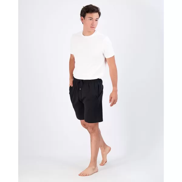 Real Essentials 3 PackMens Cotton UltraSoft Knit Sleep Pajama Shorts amp Lounge Wear Available In Big amp TallStandard Set E