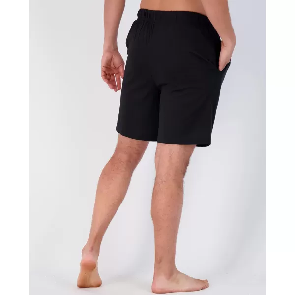 Real Essentials 3 PackMens Cotton UltraSoft Knit Sleep Pajama Shorts amp Lounge Wear Available In Big amp TallStandard Set E