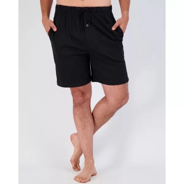 Real Essentials 3 PackMens Cotton UltraSoft Knit Sleep Pajama Shorts amp Lounge Wear Available In Big amp TallStandard Set E