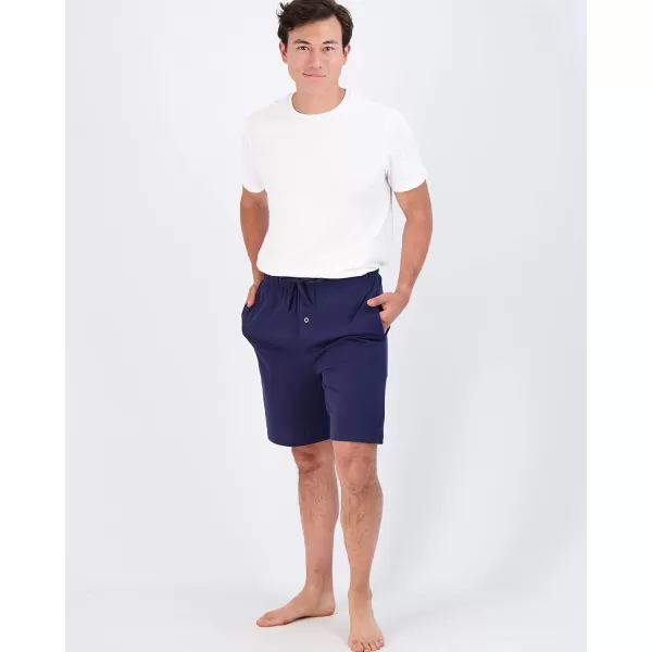 Real Essentials 3 PackMens Cotton UltraSoft Knit Sleep Pajama Shorts amp Lounge Wear Available In Big amp TallStandard Set F