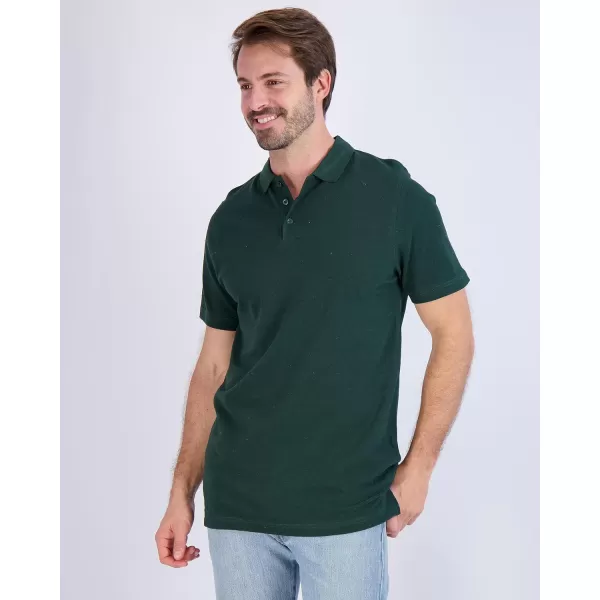 Real Essentials 3 amp 4 Pack Mens Cotton Pique Short Sleeve Polo Shirt  Performance Polo Available in Big amp TallPack of 4 Polos Set 1