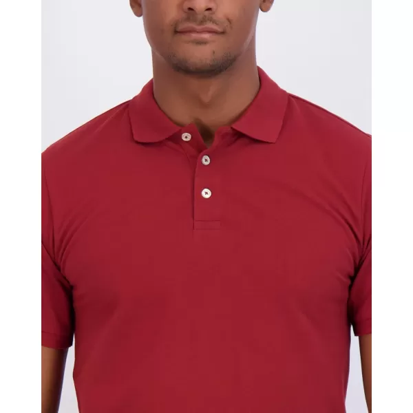 Real Essentials 3 amp 4 Pack Mens Cotton Pique Short Sleeve Polo Shirt  Performance Polo Available in Big amp TallPack of 4 Polos Set 10