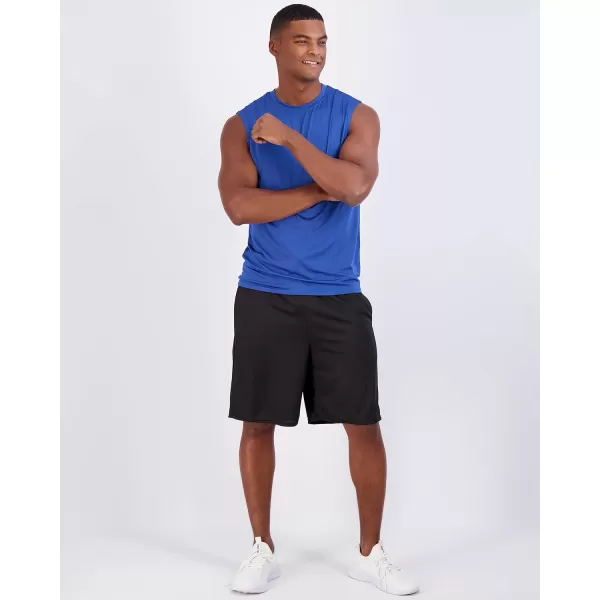 Real Essentials 3 amp 5 Pack Mens DryFit Active Athletic Tech Tank Top  Regular and Big amp Tall Sizes S5XLTRegular Regular Size  Set I