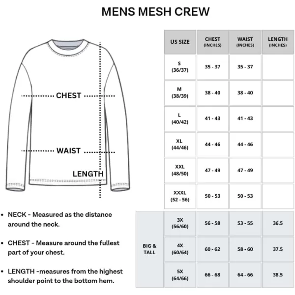 Real Essentials 3 amp 5 Pack Mens Mesh Quick Dry Athletic Long Sleeve TShirt UPF SPF UV Sun Available in Big amp TallStandard 5 Pack Set 3