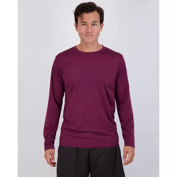 Real Essentials 3 amp 5 Pack Mens Mesh Quick Dry Athletic Long Sleeve TShirt UPF SPF UV Sun Available in Big amp TallStandard Set 3