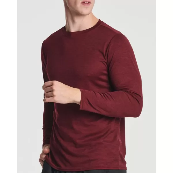 Real Essentials 3 amp 5 Pack Mens Mesh Quick Dry Athletic Long Sleeve TShirt UPF SPF UV Sun Available in Big amp Tallbigtall 5 Pack Set 4