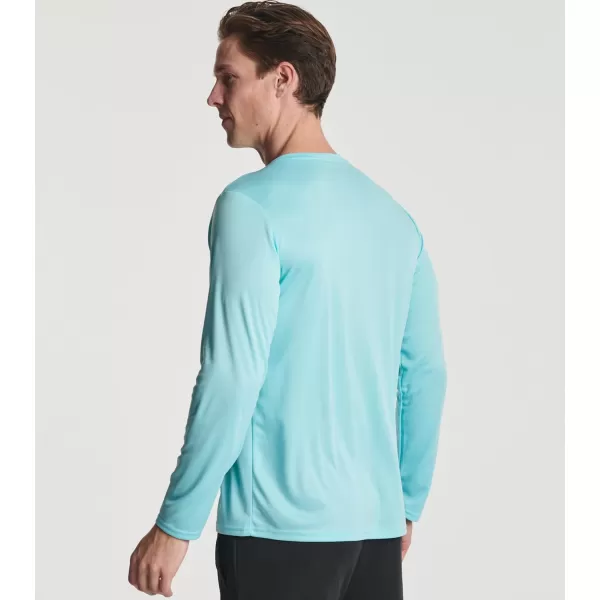 Real Essentials 3 amp 5 Pack Mens Mesh Quick Dry Athletic Long Sleeve TShirt UPF SPF UV Sun Available in Big amp Tallbigtall 5 Pack Set 7