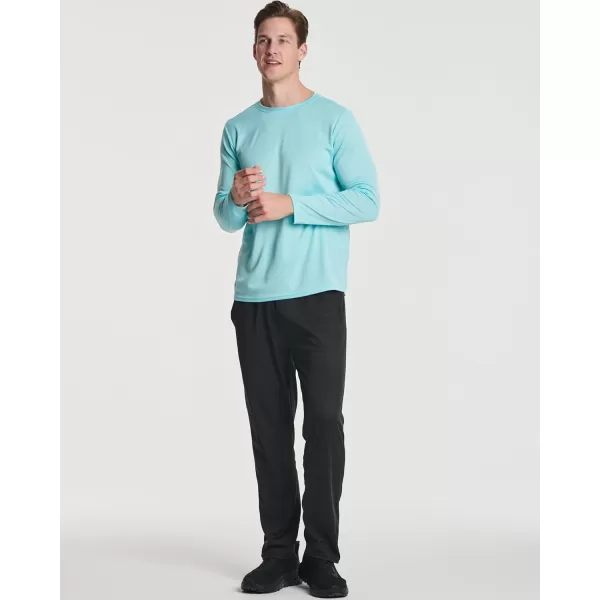 Real Essentials 3 amp 5 Pack Mens Mesh Quick Dry Athletic Long Sleeve TShirt UPF SPF UV Sun Available in Big amp Tallbigtall 5 Pack Set 7