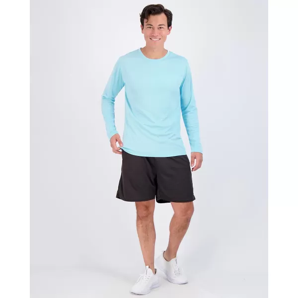 Real Essentials 3 amp 5 Pack Mens Mesh Quick Dry Athletic Long Sleeve TShirt UPF SPF UV Sun Available in Big amp Tallbigtall Set 7