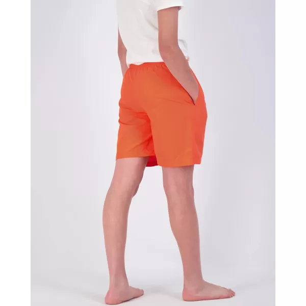 Real Essentials 3Pack Boys Swim Board Shorts Trunks with Drawstring Beach UPF Swimwear Surf Swimming Short for BoysSet 5